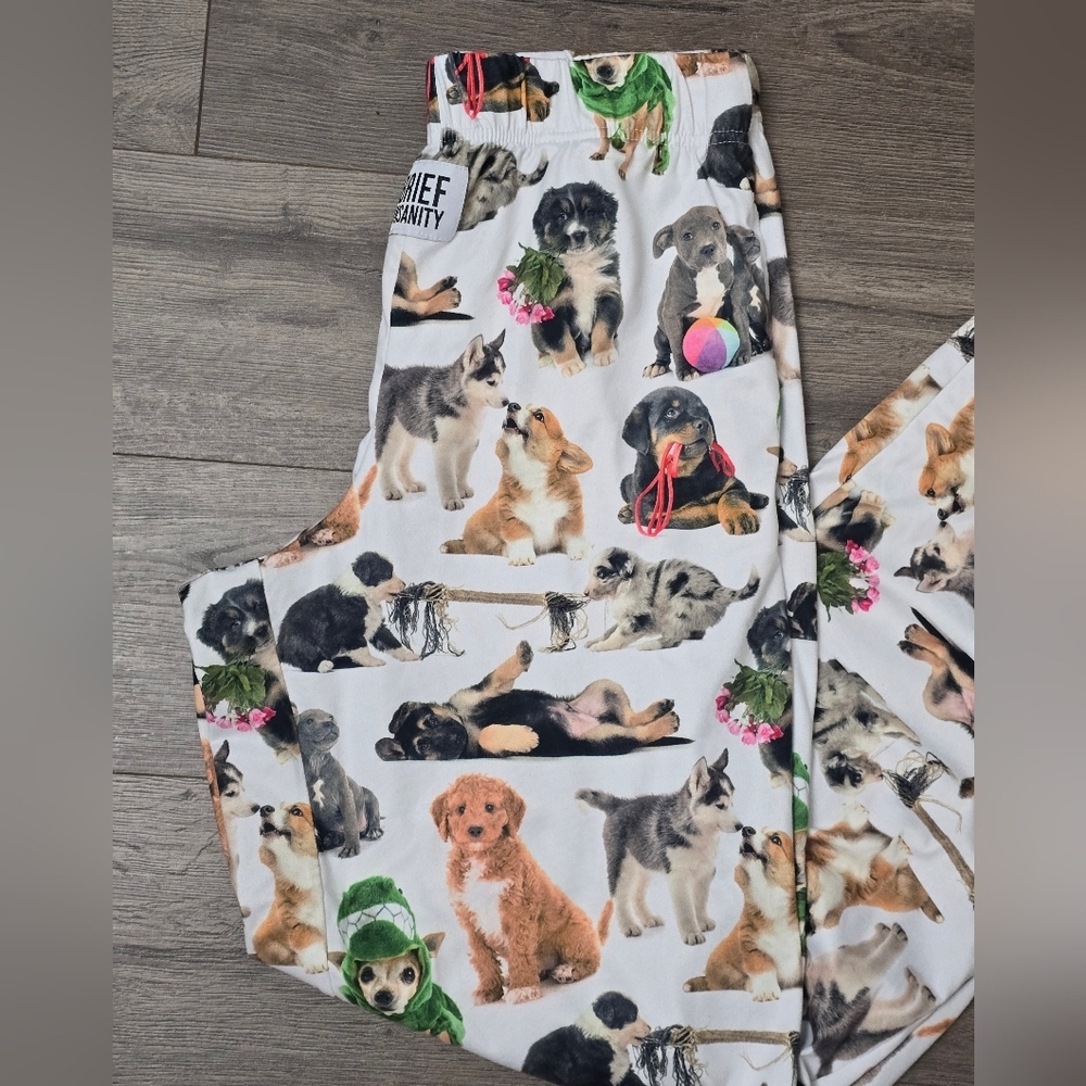 Brief Insanity Life Is Better With A Dog Pajama Pant Loungewear Comfy Lightweigt - Picture 2 of 9